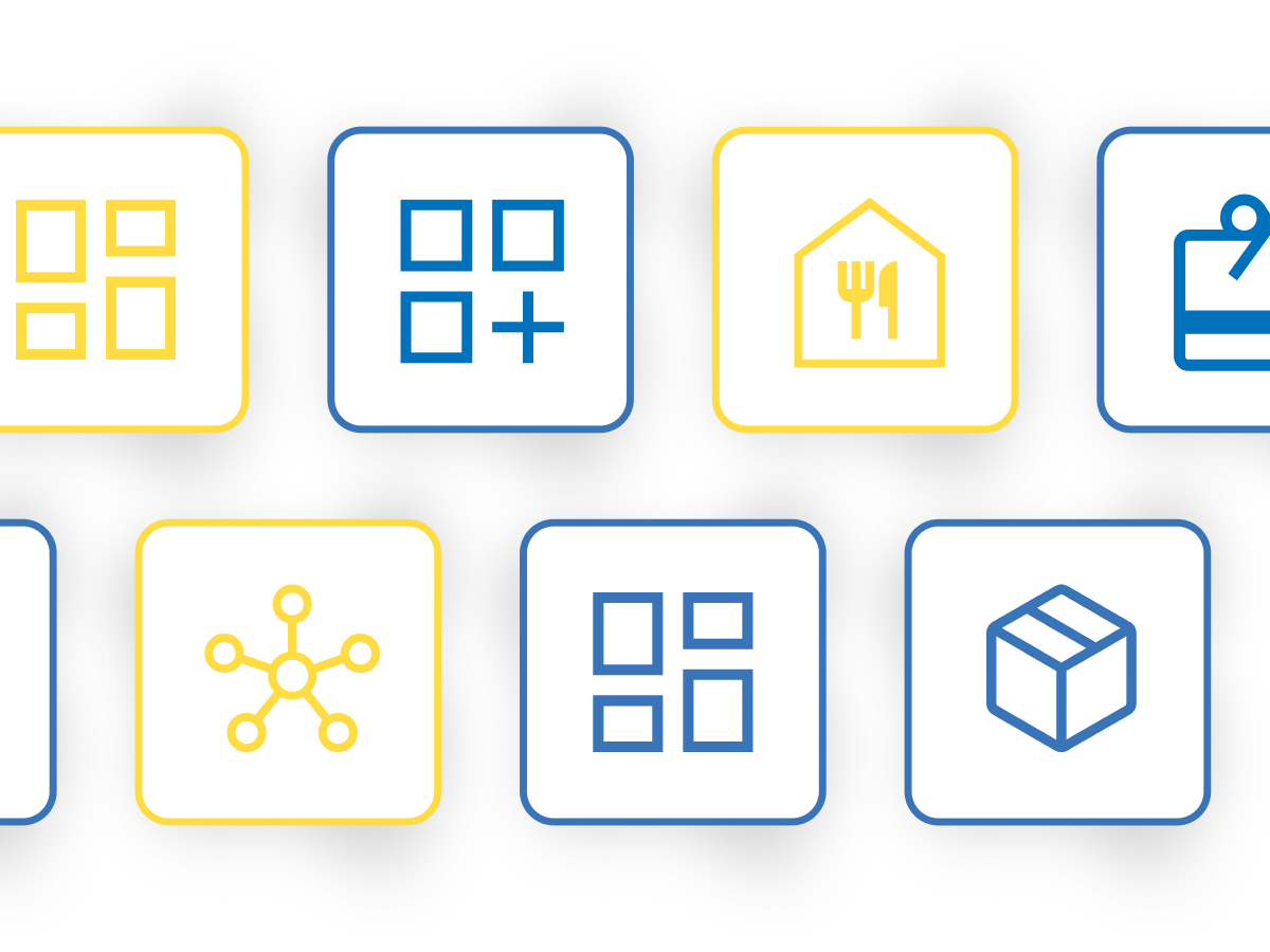 Bild verschiedener Icons